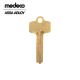 Medeco A50000 6 or 7 Pin Keyblank for B Technology ABB Keyway