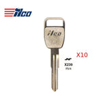 Ford Range Rover Peterbilt Key Blank - NE-52 / RV4 (Packs of 10)