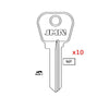 1092N 5-PIN Master Padlock Key Blank - M10 / AUS-1 (Packs of 10)