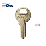 1092 Master 4-Pin Padlock Key Blank - Brass - MAS-10E / M1 BR (Packs of 250)