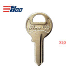 1092 Master 4-Pin Padlock Key Blank - Brass - MAS-10E / M1 BR (Packs of 50)