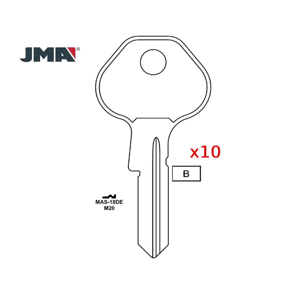 10926000 Master Padlock Key Blank M20 / MAS18DE (Packs of 10)