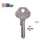 1092-7000 6-PIN Master Padlock Key Blank - MAS-2D / M21 (Packs of 10)