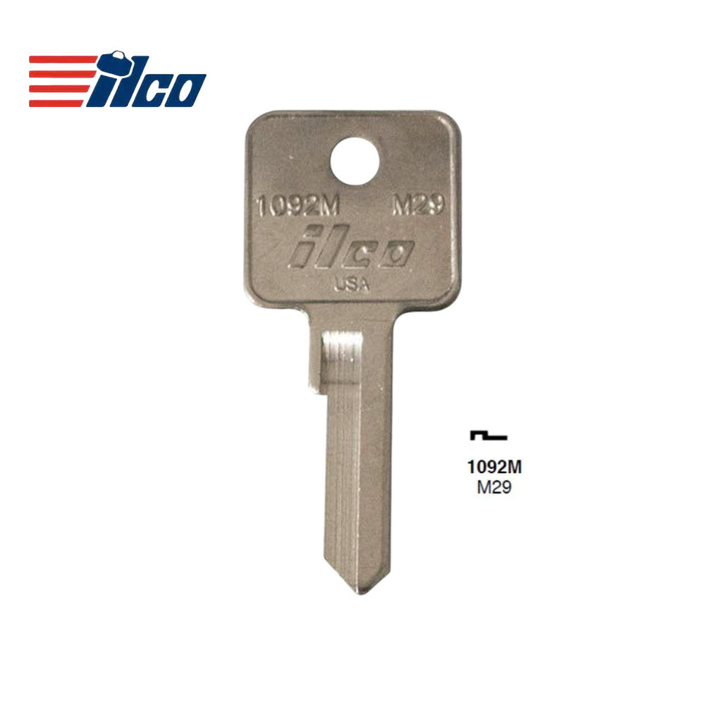 ILCO 1092M Master Padlock Key Blank - M29