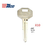 Chrysler Dodge Mitsubishi Key Blank - MIT-16E / MIT1 (Packs of 10)