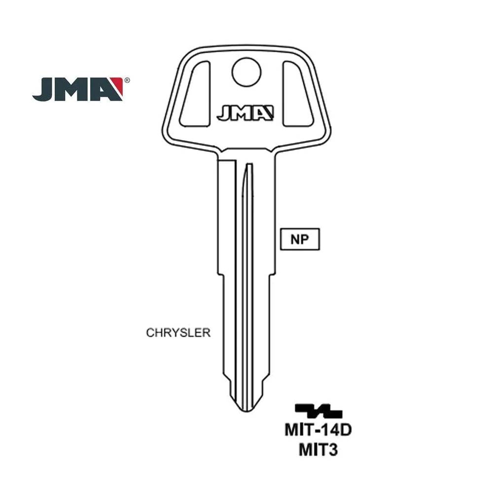 Mitsubishi Key Blank - MIT3 / MIT-14D – Locksmith Keyless