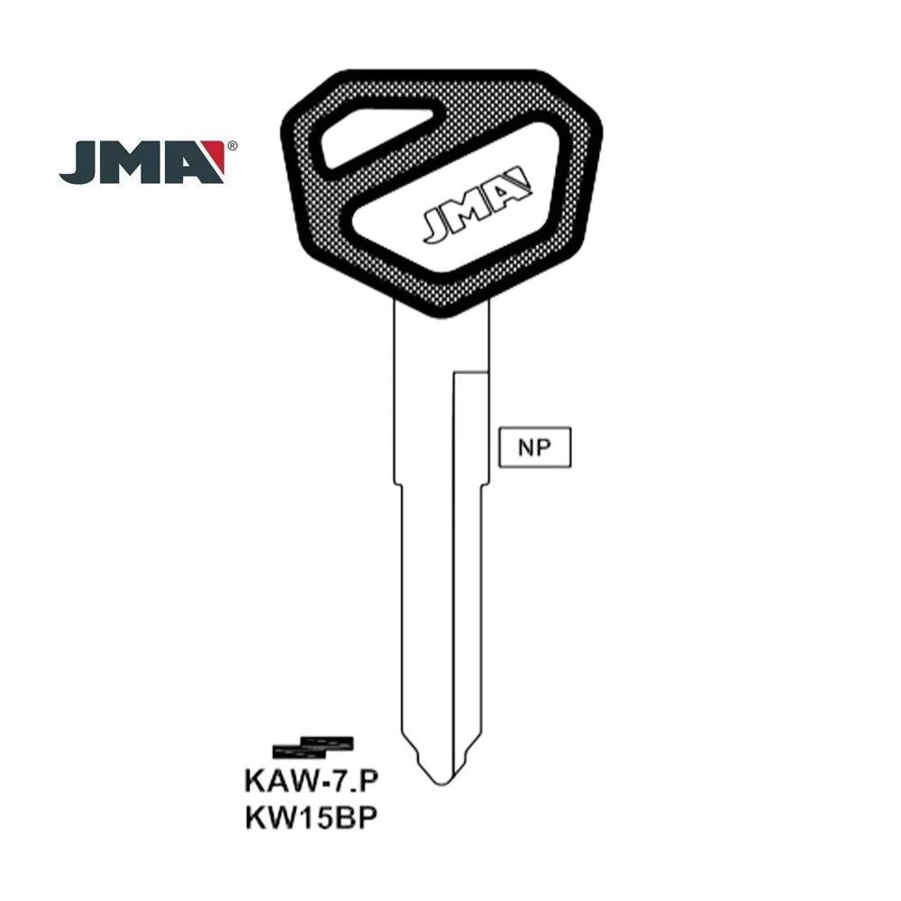 Kawasaki Motorcycle Key Blank - KW15BP / KAW-7.P – Locksmith Keyless