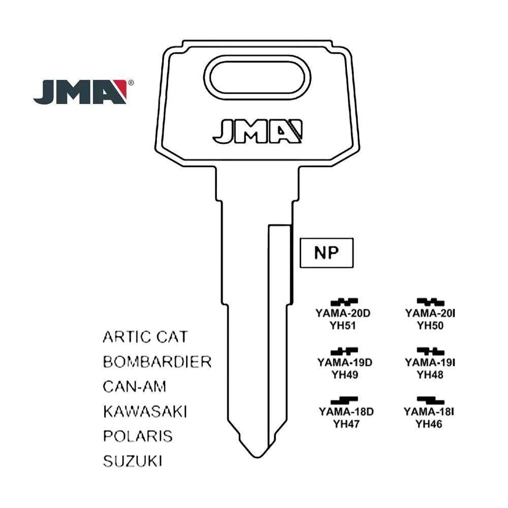 Yamaha Motorcycle Key Blank - YH46 / YAMA-18I – Locksmith Keyless