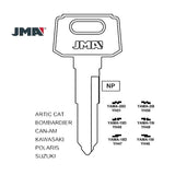 Yamaha Motorcycle Key Blank - YH49 / YAMA-19D