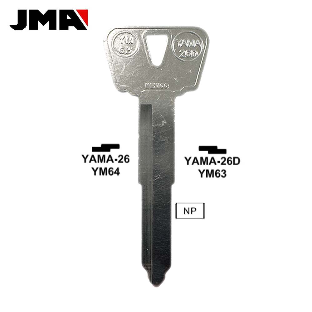 Yamaha Motorcycle Key Blank - YM63 / YAMA-26D – Locksmith Keyless