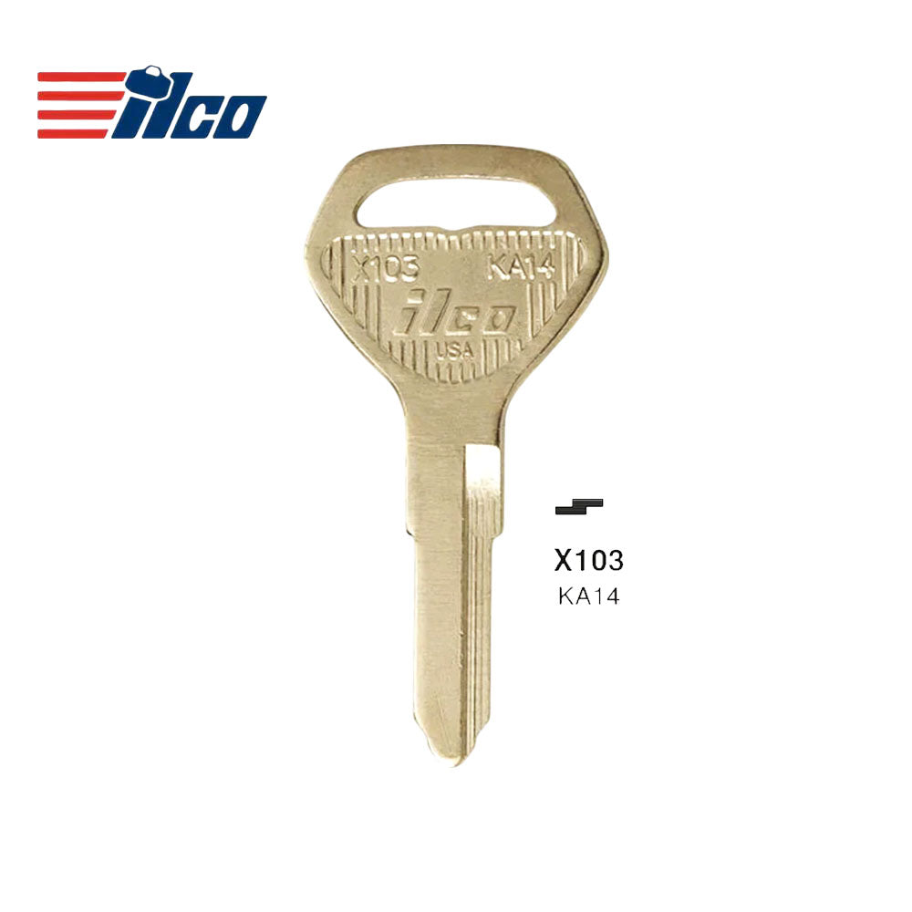 Kawasaki Motorcycle Key Blank - KAW-3 / KA14