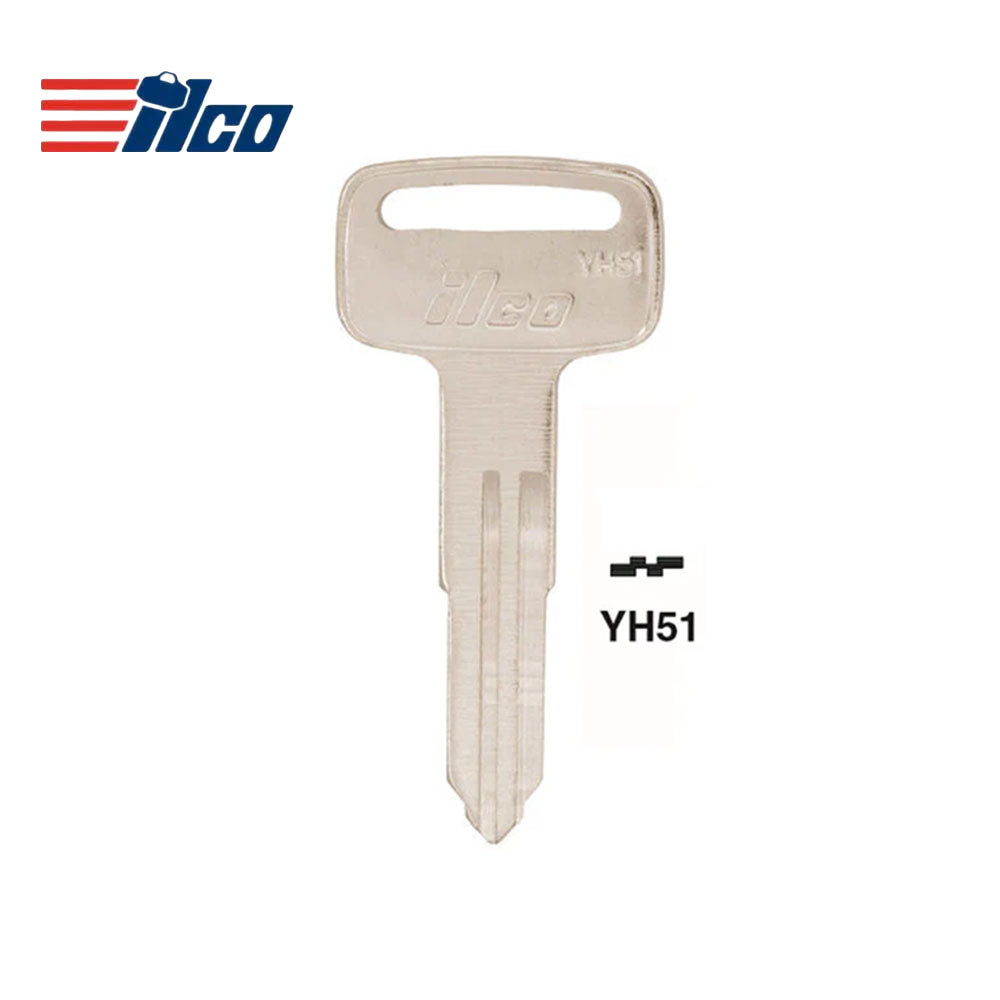 Yamaha Kawasaki Suzuki Motorcycle Key Blank - YAMA-20D / YH51