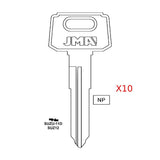 Suzuki Motorcycle Key Blank - SUZ12 / SUZU-11D (Packs of 10)