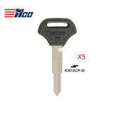 Kawasaki Motorcycle Key Blank KW16C-P (Packs of 5)