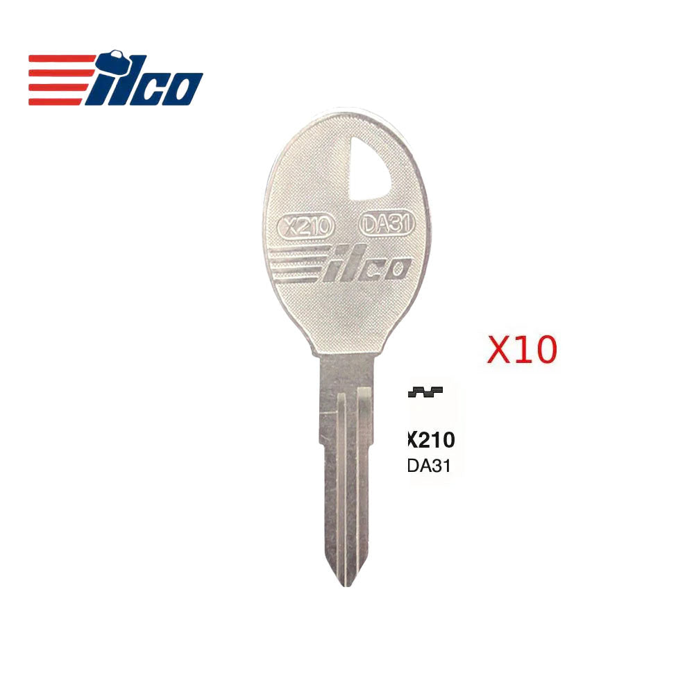 Nissan Infiniti Subaru Key Blank - DAT-22 / DA31 (Packs of 10)