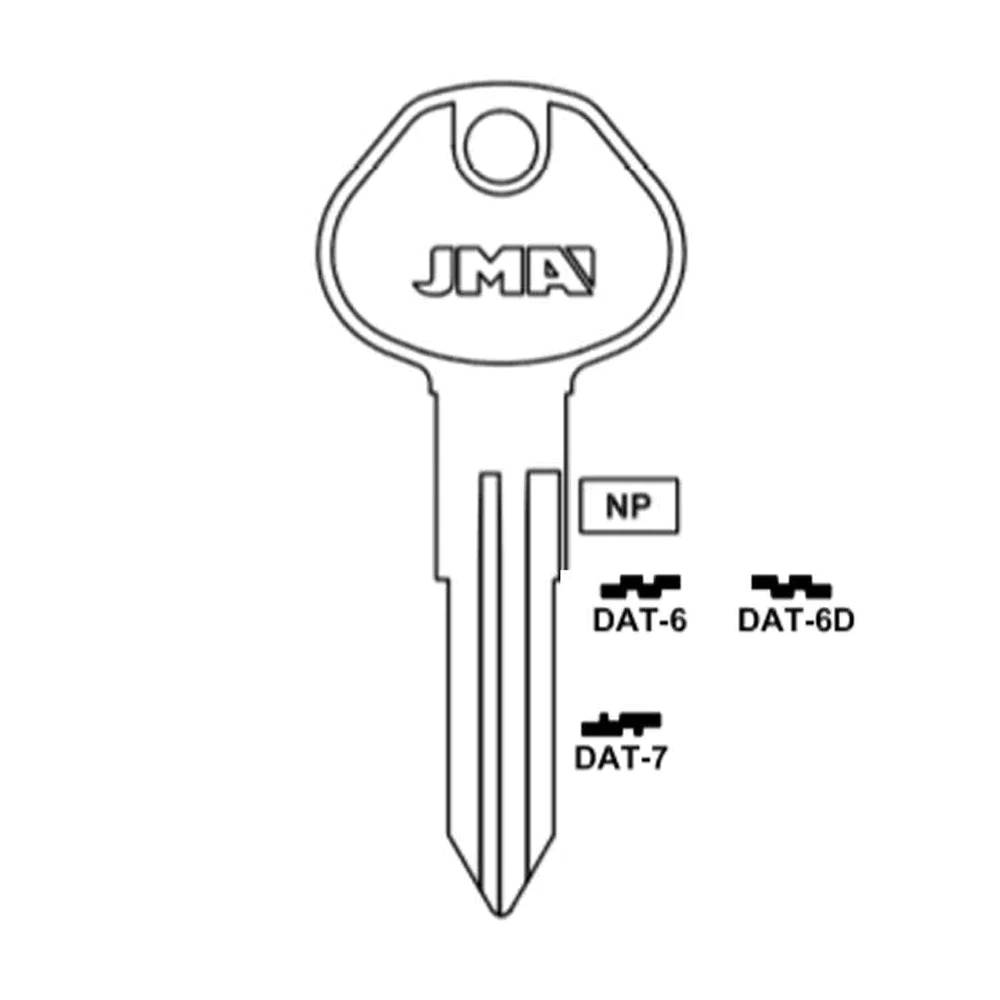 JMA Key Blank / DAT-6 / DA25  for Nissan Infiniti