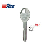 Nissan Key Blank - DAT-20 / DA37 (Packs of 10)