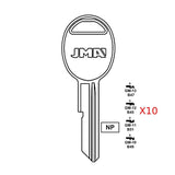 Pontiac Key Blank - B47 / GM-13 (Packs of 10)