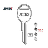 Pontiac Key Blank - B47 / GM-13 (Packs of 10)