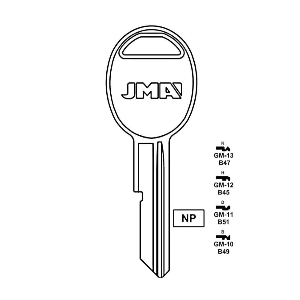 Pontiac Key Blank - B47 / GM-13