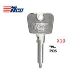 Porsche Key Blank - PO-HC / PO5  (Packs of 10)