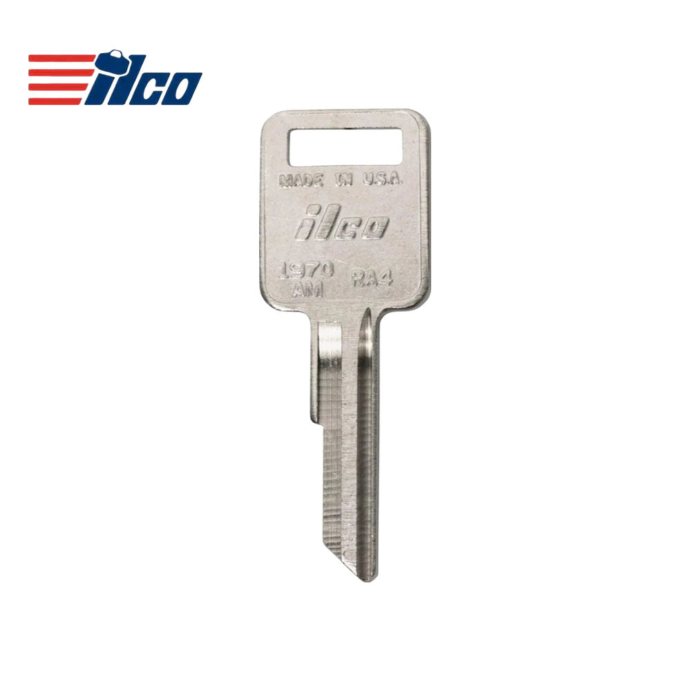Amc Rack Key ILCO RA4-NP AMC/Heavy Trucks Key Blank - Nickel Plated – Locksmith Keyless