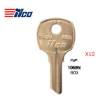 1069N National Cabinet Key Blank - NTC-10D / RO3 (Packs of 10)