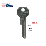 Rolls Royce Key Blank - YA-19D / 62HE (Packs of 10)