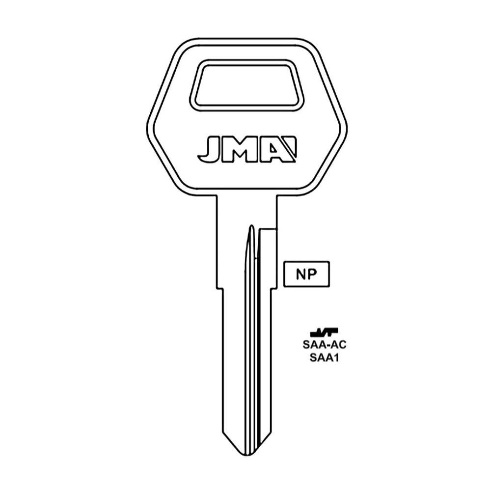 Saab Keycode Saab Key Blank - SAA1 / SAA-AC – Locksmith Keyless