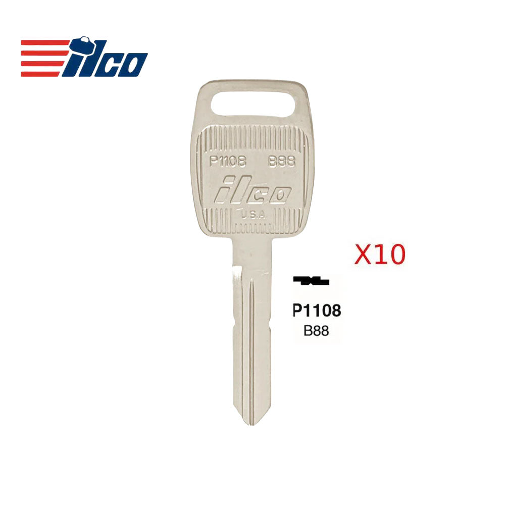 Saturn Key Blank - GM-21 / B88 (Packs of 10)