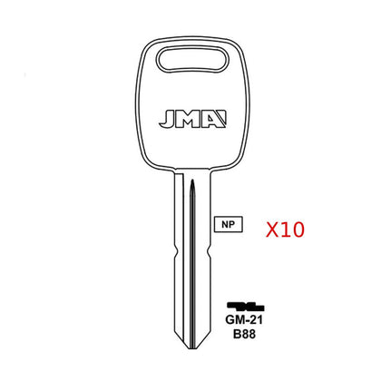 Saturn Key Blank - B88 / GM-21 (Packs of 10)