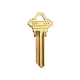 A1145E 6-Pin Schlage Key Blank - Nickel Plated - SLG-4E-NP  / SC4 NP
