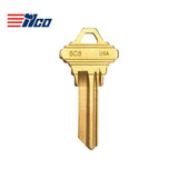 ILCO SC8-BR 5-Pin Schrage Key Blank