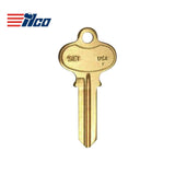 SE1 / 1022 Segal Key Blank - Brass Finish SE1 BR - SEG-1D