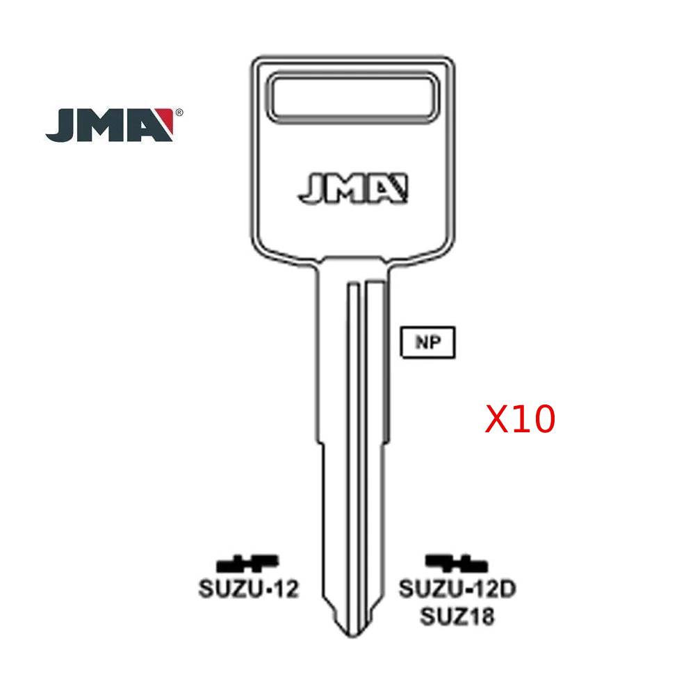 Suzuki Key Blank - SUZ18 / SUZU-12D (Packs of 10) – Locksmith Keyless