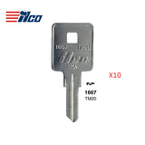 1667 Trimark Commercial & Residencial Key Blank - TRM-17D / TM20 (Packs of 10)