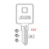 1667 Trimark Commercial & Residencial Key Blank - TM20 / TRM-17D (Packs of 10)