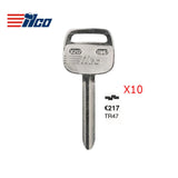 Toyota Scion Suzuki Key Blank - TOYO-15E  / TR47 (Packs of 10)