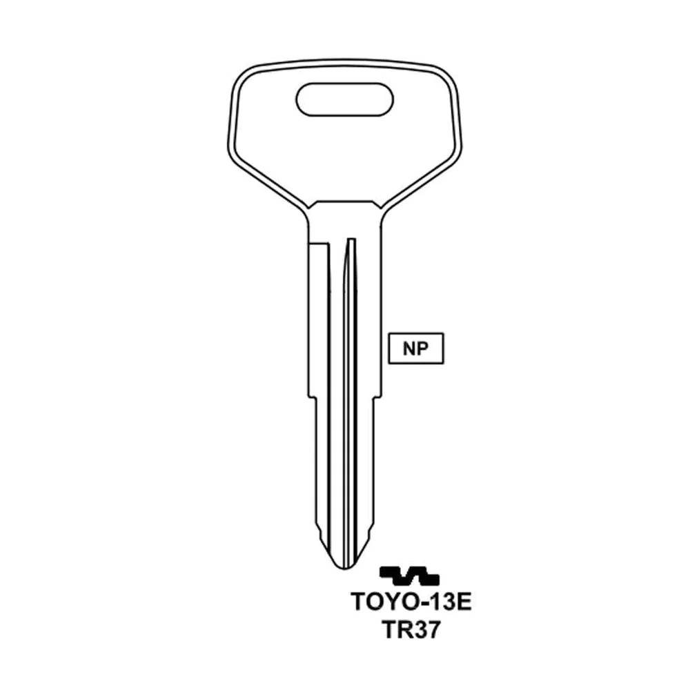 Toyota Key Blank - TR37 / TOYO-13E