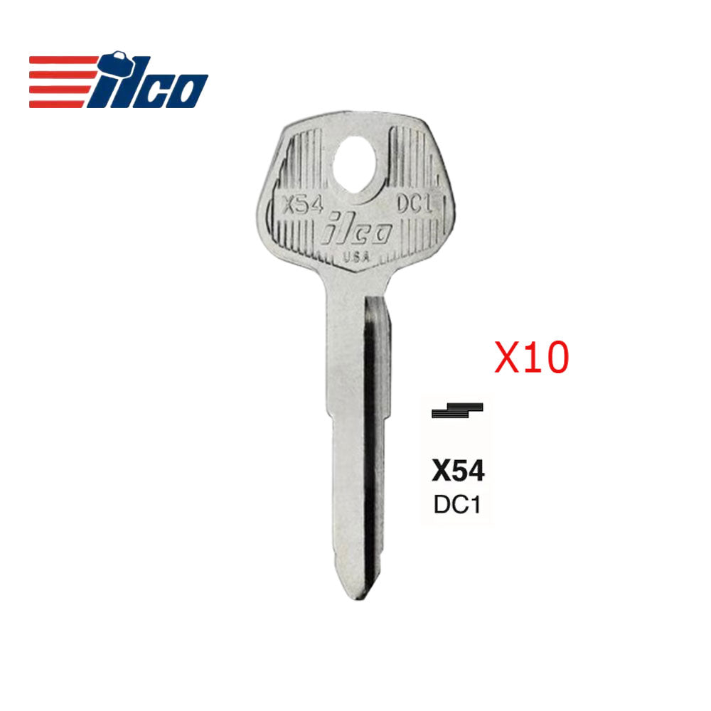 Toyota Key Blank - TOYO-14 / DC1 (Packs of 10)