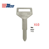Toyota Key Blank - TOYO-12 / TR33 (Packs of 10)