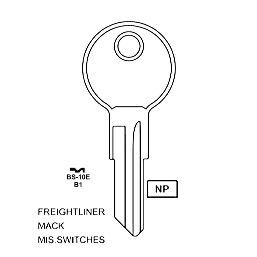 Mack Key GM Mack Freightliner GMC Volvo Truck Key Blank Briggs & Stratton - B1 ...
