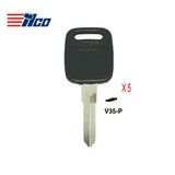 Volkswagen Key Blank - AU-AH.P / V35P (Packs of 5)