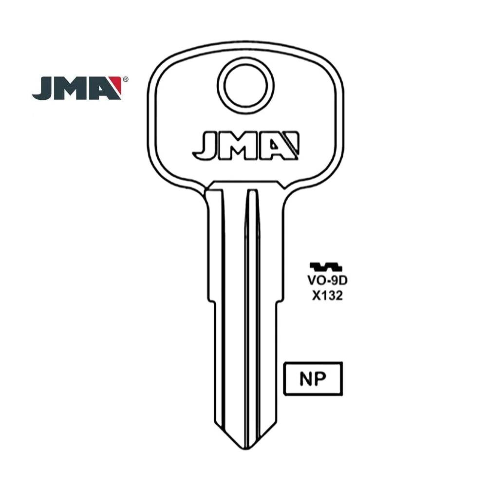 Volkswagen Gas Cap Key Blank - X132 / VO-9D