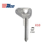 Volkswagen Key Blank - V27 (Packs of 10)