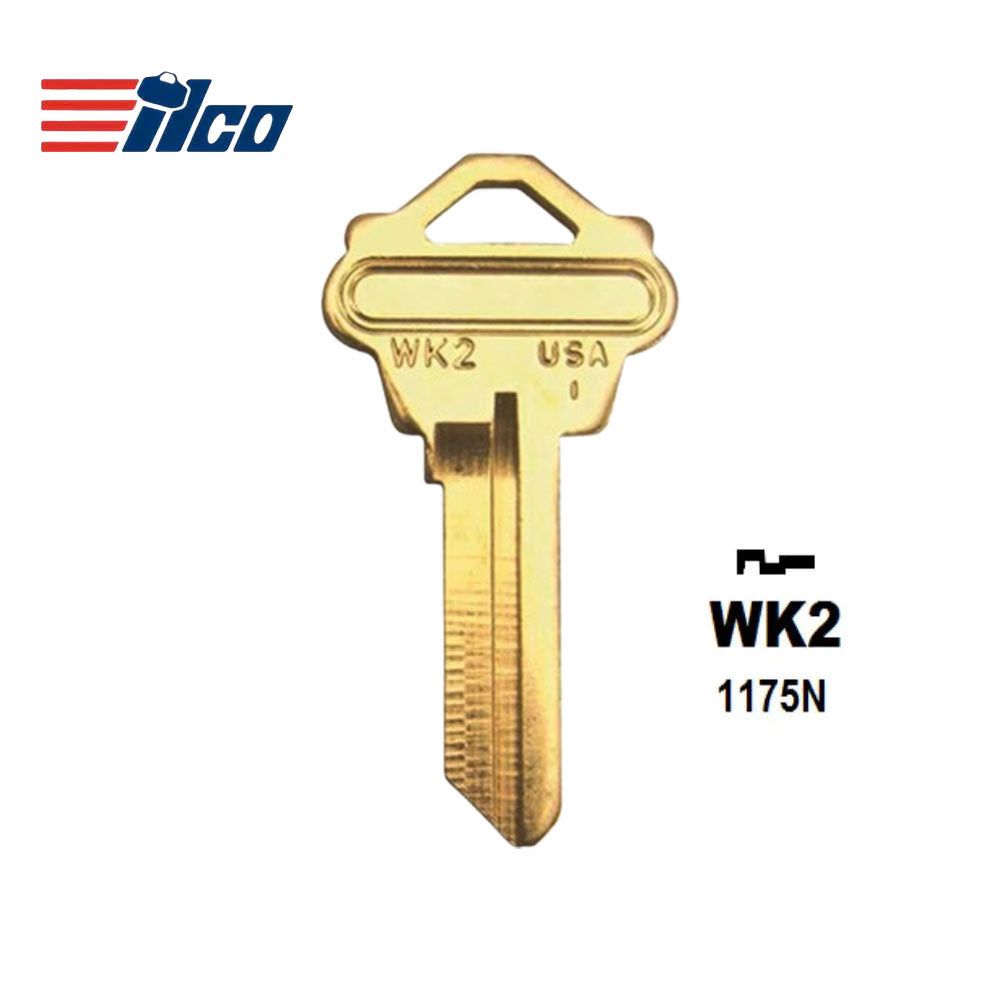 ILCO WK2-BR Weslock Key Blank Cylinder