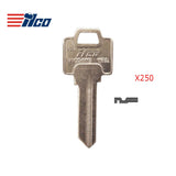 WR5 / N1054WB 5-Pin Weiser Keys - Brass Finish / WR5 BR - WEI-3 (250 Pack)
