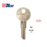 Yale Cabinet Key Blank - Brass - YA-44DE / Y11 BR (Packs of 250)