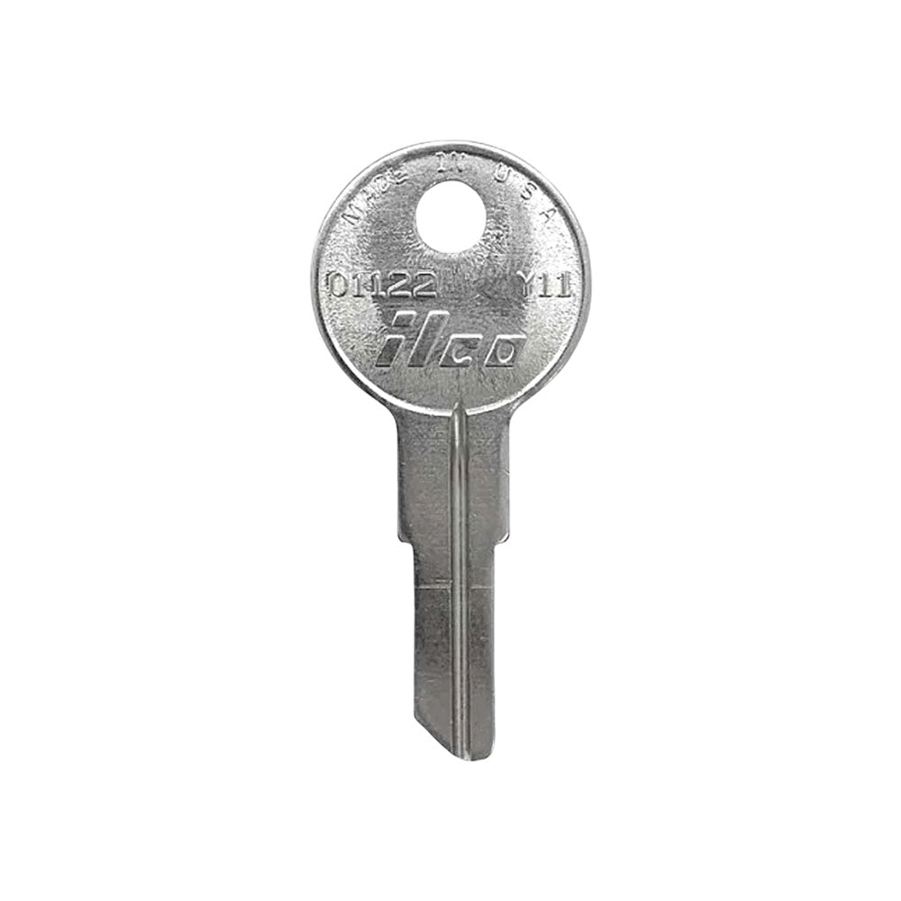 ILCO 01122 -Y11 Yale Cabinet Key Blank Nickel Plated