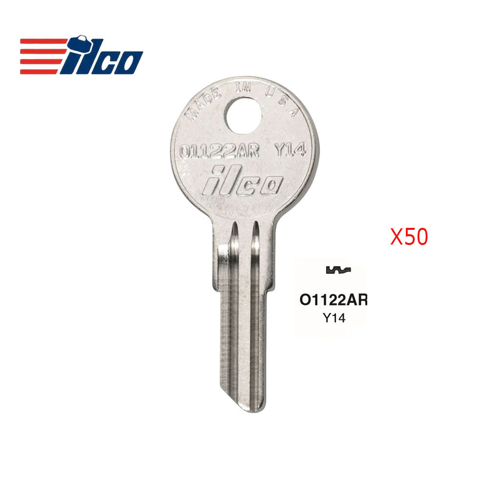 Commercial & Residential Key Blank - YA-45E / Y14 (Packs of 50)